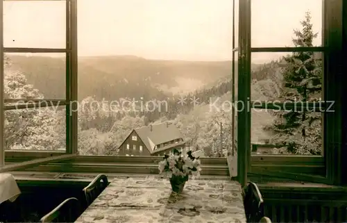 AK / Ansichtskarte Baerenfels_Erzgebirge Handwerkerheim Spitzberg Baude Blick ins Poebeltal Baerenfels Erzgebirge