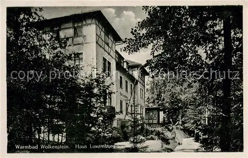 AK / Ansichtskarte Wolkenstein_Erzgebirge Bergarbeiter Sanatorium Haus Luxemburg Wolkenstein_Erzgebirge