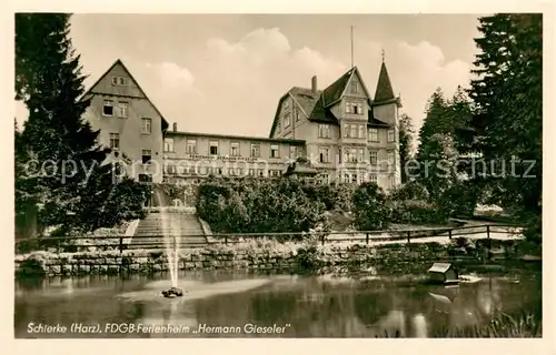 AK / Ansichtskarte Schierke_Harz FDGB Ferienheim Hermann Gieseler Schierke Harz