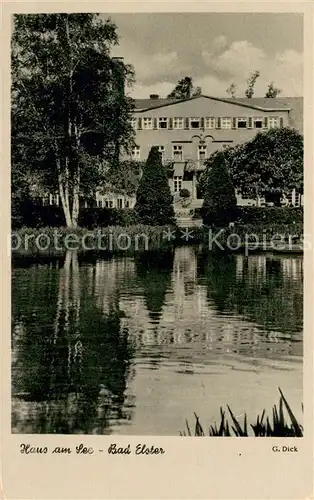 AK / Ansichtskarte Bad_Elster Haus am See Kurhotel Bad_Elster