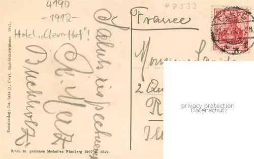 AK / Ansichtskarte Bad_Cleve Blick von der neuen Bruecke auf die Schwanenburg Bad_Cleve