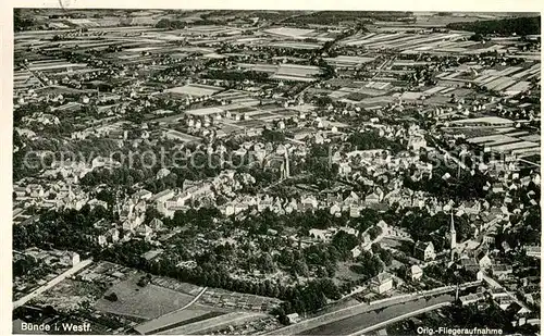 AK / Ansichtskarte Buende_Westfalen Fliegeraufnahme Buende_Westfalen