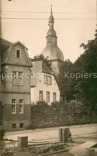 AK / Ansichtskarte Ruethen_Moehne Teilansicht mit Kirchturm Ruethen Moehne