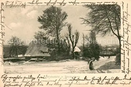 AK / Ansichtskarte Steckenborn Winterpanorama Steckenborn