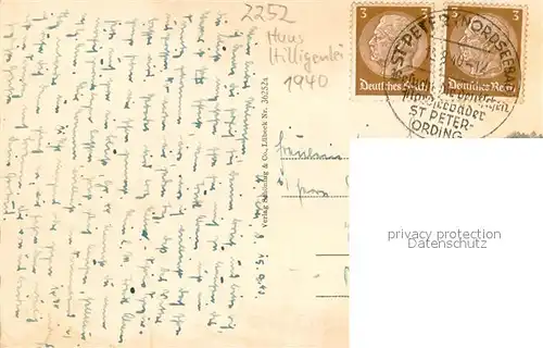 AK / Ansichtskarte St Peter Ording Haus Hilligenlei 