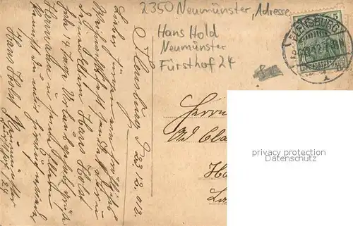 AK / Ansichtskarte Neumuenster__Schleswig Holstein Hans Hold Portrait 