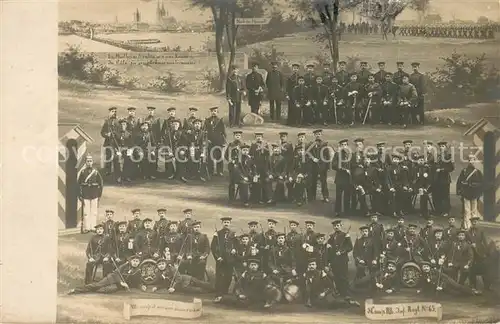 AK / Ansichtskarte Muelheim_Rhein 3 Comp Rh Inf Regt No 65 Gruppenaufnahme Muelheim Rhein