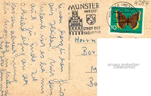 AK / Ansichtskarte Heiden_Borken Ortsansichten Kirche Schwanenteich Heiden Borken