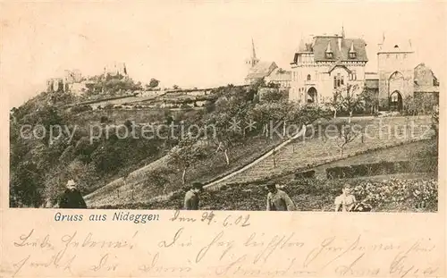 AK / Ansichtskarte Nideggen_Eifel Schloss Nideggen Eifel