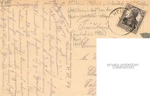 AK / Ansichtskarte Muelheim_Warstein Gasthof Schoene Kirche Kloster Muelheim_Warstein