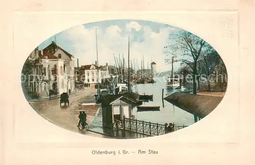 AK / Ansichtskarte Oldenburg_Niedersachsen Am Stau Oldenburg Niedersachsen