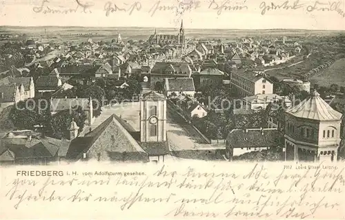 AK / Ansichtskarte Friedberg_Hessen Blick vom Adolfsturm Friedberg Hessen