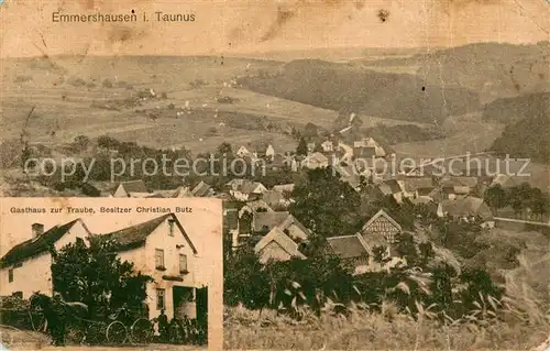 AK / Ansichtskarte Emmershausen Panorama Gasthaus zur Traube Emmershausen