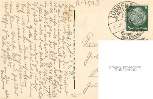 AK / Ansichtskarte Luebbenau_Spreewald Marktplatz Kirche Luebbenau Spreewald