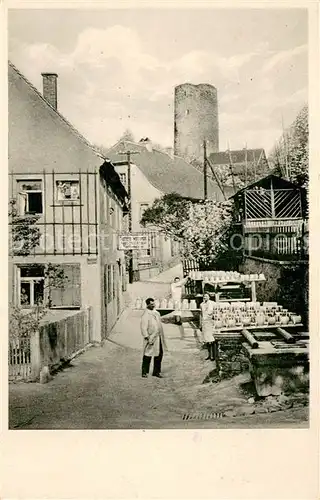 AK / Ansichtskarte Kohren Sahlis Toepferei Wettengel in der Burggasse Kohren Sahlis
