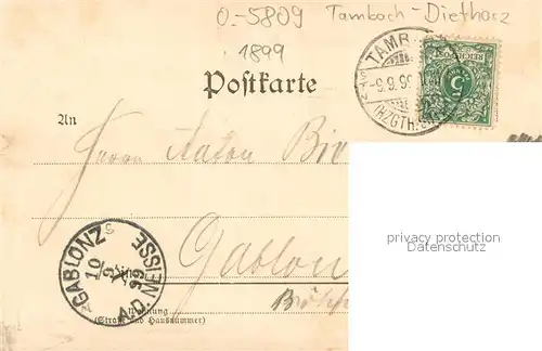 AK / Ansichtskarte Tambach Dietharz Strassenpartie Tambach Dietharz