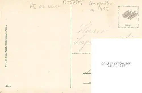 AK / Ansichtskarte Bad_Georgenthal_Gotha Hauptstrasse und St Georgenplatz Bad_Georgenthal_Gotha