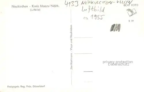 AK / Ansichtskarte Neukirchen Vluyn Fliegeraufnahme Neukirchen Vluyn