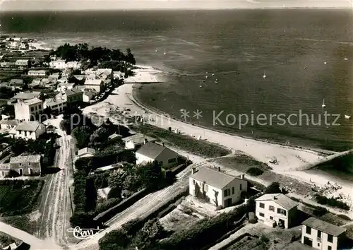 AK / Ansichtskarte Ile_de_Noirmoutier Plage du Vieil Vue aerienne Ile_de_Noirmoutier