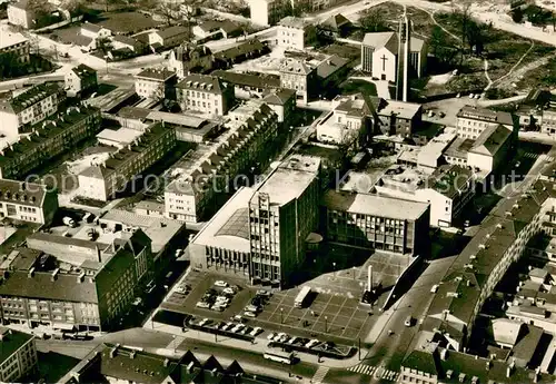 AK / Ansichtskarte Dueren_Rheinland Fliegeraufnahme mit Rathaus Dueren_Rheinland