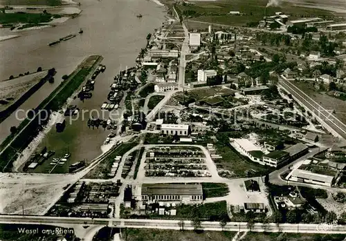 AK / Ansichtskarte Wesel_Rhein Fliegeraufnahme Wesel Rhein