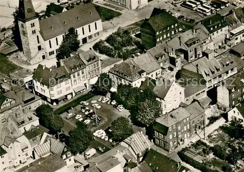 AK / Ansichtskarte Altenkirchen_Westerwald Christuskirche mit Marktplatz Fliegeraufnahme Altenkirchen_Westerwald