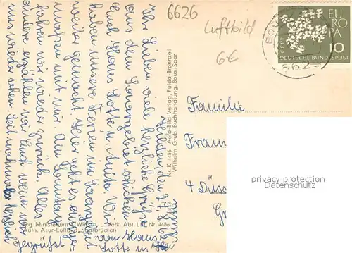 AK / Ansichtskarte Bous Fliegeraufnahme Bous