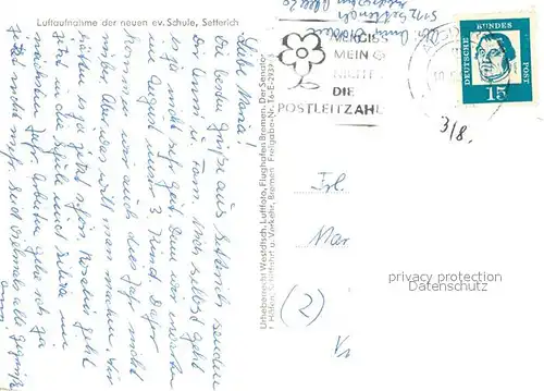 AK / Ansichtskarte Setterich Neue Schule Fliegeraufnahme Setterich