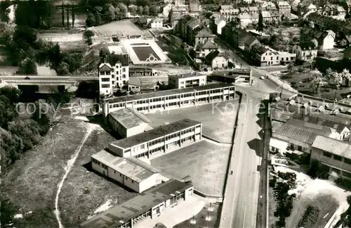 AK / Ansichtskarte Sarreguemines Ecole de la Blies Vue aerienne Sarreguemines