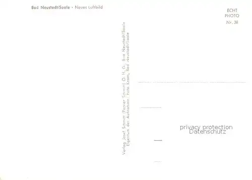 AK / Ansichtskarte Bad_Neustadt Fliegeraufnahme Bad_Neustadt