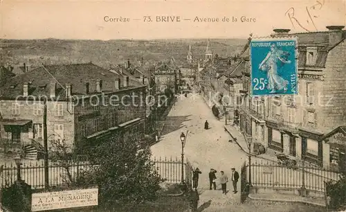 AK / Ansichtskarte Brive_Correze Avenue de la Gare Brive Correze
