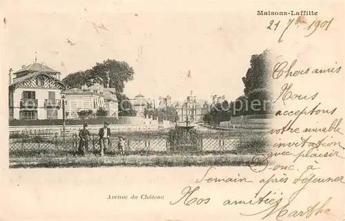 AK / Ansichtskarte Maisons Laffitte_78 Avenue du Chateau 