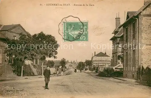AK / Ansichtskarte Gournay en Bray Avenue de la Gare Gournay en Bray