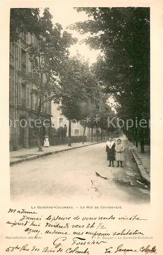 AK / Ansichtskarte La_Garenne_92 Colombes La Rue de Courbevoie 