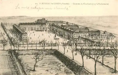 AK / Ansichtskarte Fontenay_85 le Comte Caserne du Ciraffault 
