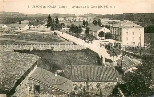 AK / Ansichtskarte Usson en Forez Avenue de la Gare Usson en Forez