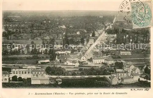 AK / Ansichtskarte Avranches_50 Vue generale prise sur la Route de Granville 