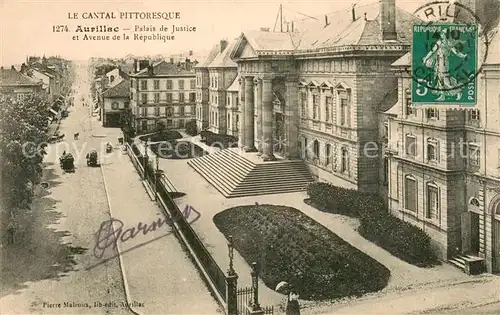 AK / Ansichtskarte Aurillac_15 Palais de Justice et Avenue de la Republique 