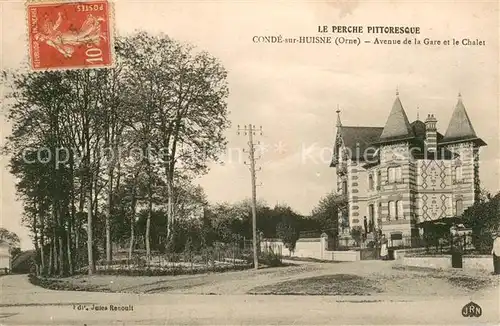 AK / Ansichtskarte Conde sur Huisne_61 Avenue de la Gare et le Chalet 