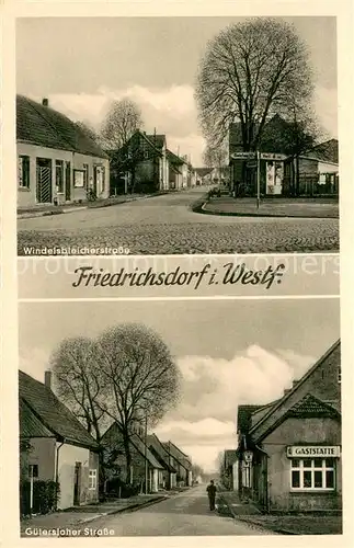 AK / Ansichtskarte Friedrichsdorf_Westfalen Windelsbleicherstrasse Guetersloher Strasse Friedrichsdorf_Westfalen