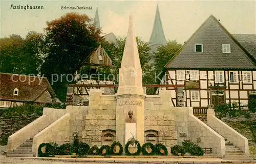 AK / Ansichtskarte Assinghausen Grimme Denkmal Assinghausen