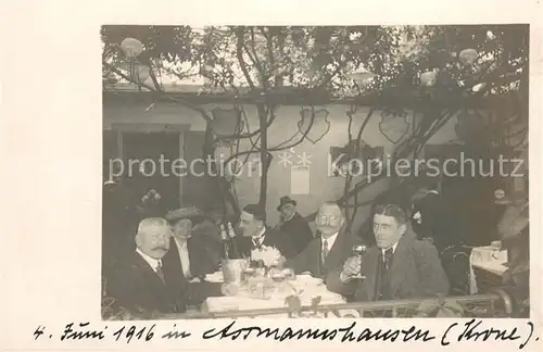 AK / Ansichtskarte Assmannshausen_Rhein Gasthof Krone Biergarten Assmannshausen Rhein