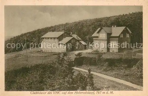 AK / Ansichtskarte Hoherodskopf_Schotten Clubhaeuser des VHC 