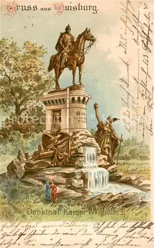 AK / Ansichtskarte Duisburg__Ruhr Denkmal Kaiser Wilhelm I 