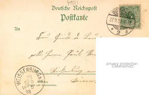 AK / Ansichtskarte Duisburg__Ruhr Denkmal Kaiser Wilhelm I 