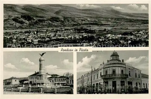 AK / Ansichtskarte Pirot_Serbia Panorama Spomenik oslobodiocima 
