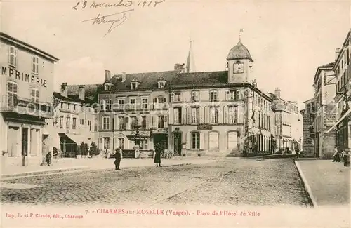 AK / Ansichtskarte Charmes_sur_Moselle Place de lHotel de Ville 