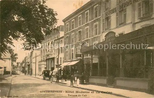 AK / Ansichtskarte Contrexeville_88 Hotel Moderne et du Casino Terrasse du Cafe 