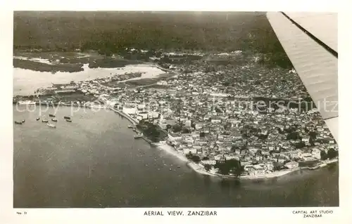 AK / Ansichtskarte Zanzibar Aerial view Zanzibar