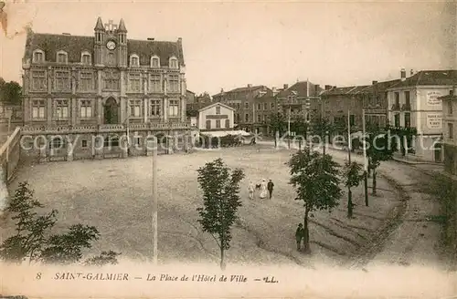 AK / Ansichtskarte Saint Galmier Place de lHotel de Ville Saint Galmier